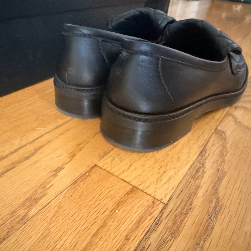 CHANEL Black Quilted turnlock Leather Loafers with Gold CC Hardware - Picture 3 of 10